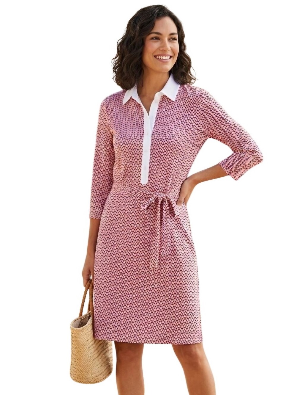 J. Mclaughlin NWT Elsie Dress White Hot Orange Pink Catalina Cloth Size L Design